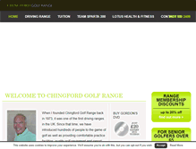 Tablet Screenshot of chingfordgolfrange.com